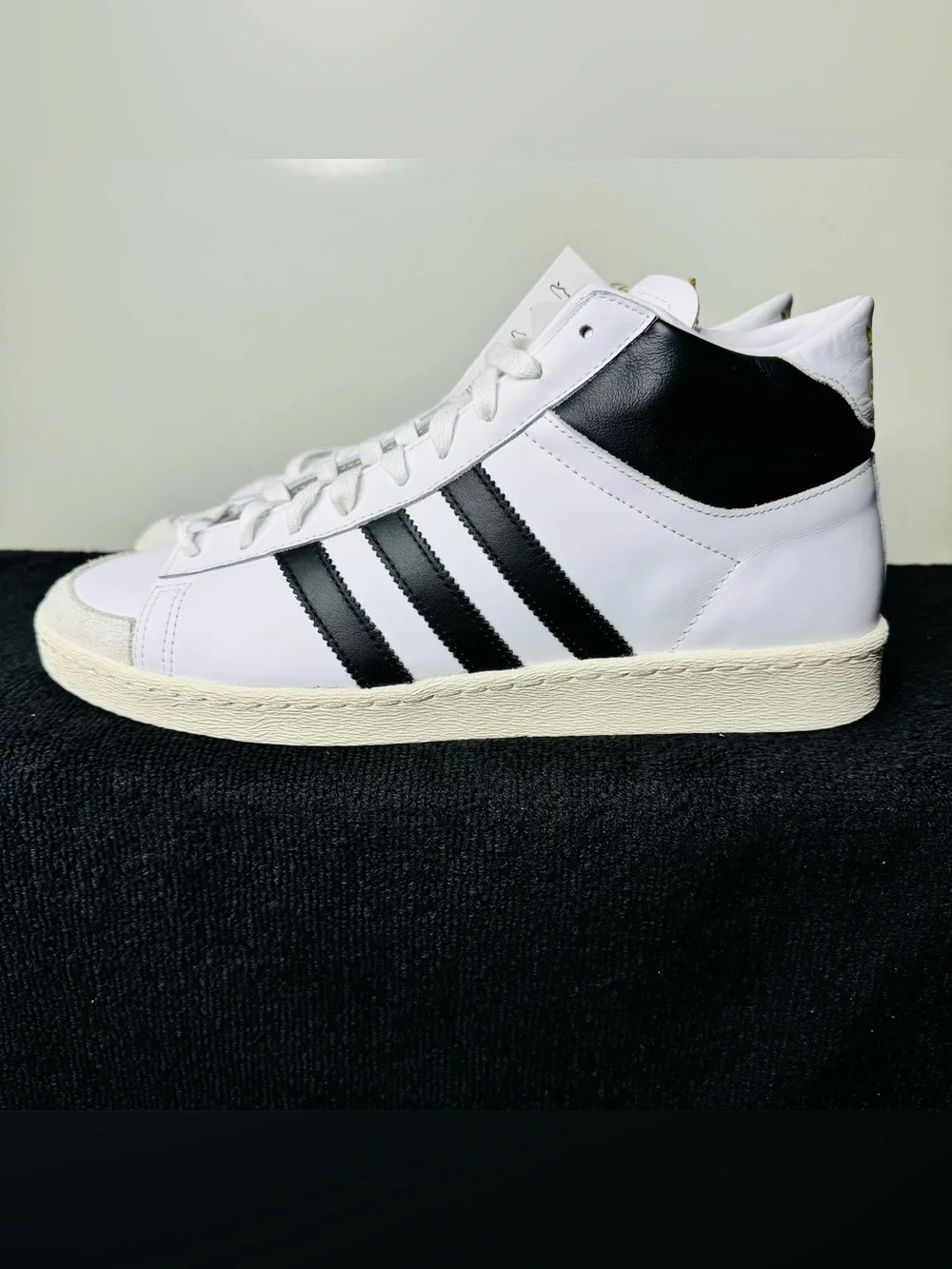 adidas Jabbar Hi Men’s High Top Lace-Up Sneakers White/Black